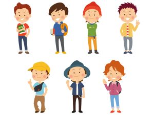 若い男性たち